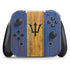 Barbados Flag Dark Wood Nintendo Skins
